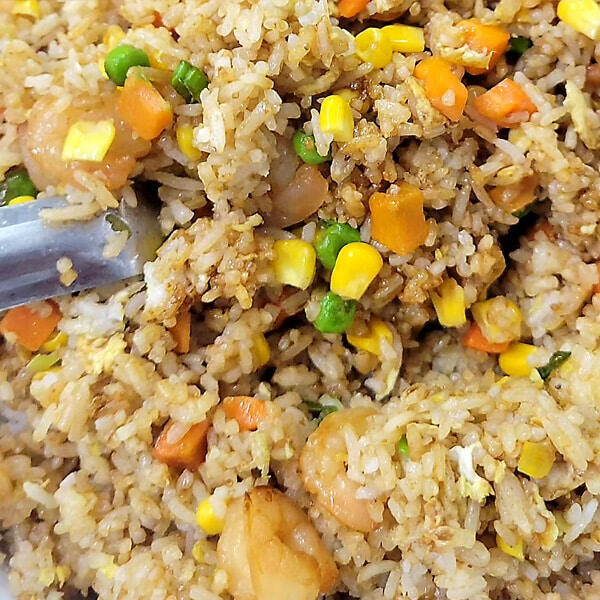 Scratch-made fried rice Scratch-made fried rice with fresh vegetables.com